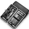 Kit de corta-unhas de aço inoxidável para uso doméstico portátil, escavador de ouvido, faca de pedicure, corta-unhas oblíquo, tesoura para cutícula, ferramentas
