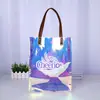 Bolsa de plástico de celebridade da internet moda de estudante bolsa de ombro requintada laser mão presente bolsa de cor mágica atacado pode encomendar