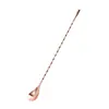 Cuchara de barra de acero inoxidable 304 con forma de gota de agua, cuchara de barra de rosca fina, cuchara para mezclar cócteles, cuchara de barra con forma de lágrima, cuchara para cócteles