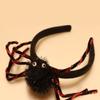 Decoración de Halloween de araña de tres piezas, telaraña, casa embrujada, decoración de bar, accesorios, broche de anillo a presión, hebilla de cabeza