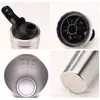 Taza Batidora de Acero Inoxidable de una Sola Capa 304 Botella de Agua para Deportes al Aire Libre Taza de Agua para Fitness Taza Batidora Portátil para Mezclar Proteína en Polvo
