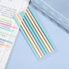 Pestañas de Índice Retro de Color Degradado Tiras de Color Notas Adhesivas Largas Extra Finas Calcomanías de Marcado Transparentes Calcomanías de Lectura para Estudiantes Oficina