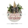 Yzm Transfronterizo Feliz Navidad Fruta Roja Colgante de Puerta de Madera Decoración para el Hogar Adorno Artesanías de Madera