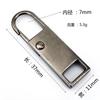 Tirador de metal con cremallera desmontable, accesorio para ropa, abrigo, bolso, bolso, cremallera, colgante