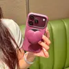 Bolsa para Batería 2 en 1 Compatible con Funda de Teléfono iPhone 18 Pro Max Soporte de Corazón Apple 17 Borde Redondo 16 Magnético 15