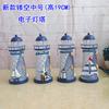 Faro de hierro LED, accesorios creativos para el hogar, candelabro mediterráneo romántico, lámpara electrónica colorida, adornos, regalos artesanales.