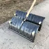 Pala de nieve con ruedas de acero al manganeso, pala de nieve grande engrosada, herramienta doméstica para barrer trigo, empujador de nieve para exteriores, pala de arroz multifuncional