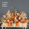 Flor Artificial Rosa Casamento Flor de Seda Novo Casamento Chinês no Gramado Flor Artificial Arranjo de Flores para Guia de Estrada Arranjo de Flores