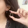 Colección de Pendientes de Plata de Ley 925 Kaiming para Mujer, Pendientes de Aro Hechos a Mano de Alta Gama de Lujo Ligero Estilo Coreano, Accesorios Versátiles Estilo Ins