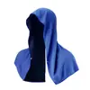 Chapéu de sol de seda gelada para uso externo com capuz, xale em forma de U, toalha absorvente de suor e secagem rápida para esportes, camping, fitness