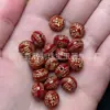 Arena de Cristal de Alto Contenido Accesorios de Cinabrio DIY, Calabaza de Cinabrio Chapada en Oro, Pixiu, Joyería con Colgante de Loto, Abalorios Sueltos al por Mayor