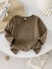 Camiseta de otoño para bebé, camiseta básica para niños y niñas, de algodón, nueva ropa para niños, camiseta básica para niños de talla pequeña y mediana, de moda.