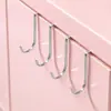 Gancho para Puerta de Gabinete de Noche de Acero Inoxidable Gancho Doble para Dormitorio Gancho en Forma de S para Colgar Ropa Colgador para Baño Cocina Gancho S para Parte Trasera de la Puerta