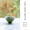 Padrão de Lótus e Peixe Pintado à Mão em uma Pequena Xícara em Formato de Tangerina Verde, Xícara Mestra para Conjunto de Chá Kung Fu, Xícara de Chá Pintada à Mão, Xícara de Degustação de Chá Doméstica