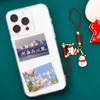 Chaveiro de Metal de Natal Fofo Pingente Criativo para Decoração de Mochila Cordão de Celular de Desenho Animado Pequeno Presente Cultural e Criativo