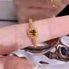 Anel Aberto Colorido Exquisito Pequeno Cubo de Açúcar Corda de Cânhamo Doce Fresco Zircônia Colorida Luxo Leve High-End Personalidade Versátil
