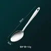 Juego de Utensilios de Cocina de Acero Inoxidable con Mango Cuadrado y Cola Puntiaguda, Cuchara y Espátula para Uso en Cocina Casera, Cuchara de Cocina, Cuchara para Sopa, Espumadera, Personalizable con Logo