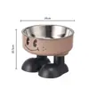 Comedero para Gatos, Comedero para Perros, Soporte de Comedero Ajustable, Mesa de Comedor para Mascotas, Mesa de Comedor para Perros, Comedero para Comida de Gato, Soporte Elevado para Proteger la Columna Cervical y Prevenir Volcamientos