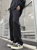Pantalones Cortos de Mezclilla Estilo Retro Americano con Diseño de Cielo Estrellado para Hombre, Verano, Delgados, Diseño Jacquard, Marca Trendy Hiphop, Pantalones de Cinco Puntos
