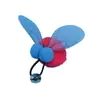 Cabeza de Repuesto Divertida para Caña de Gato Simulación de Pequeño Insecto Volador Accesorios Campana Suministros para Mascotas Juguete para Gato Nuevo Estilo Bola de Felpa Interactivo