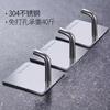 Gancho de acero inoxidable gancho para ropa de baño gancho de cocina para colgar en la pared sin perforar gancho individual gancho de almacenamiento gancho de metal con carga pesada al por mayor