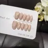Rocío de Estrella Rosa Suave Ojo de Gato Pintado a Mano Estrella de Cinco Puntas Gota de Agua Brillo Fino Diamante Aspecto Natural Chica Suave Uñas Portables