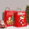 Nueva Bolsa de Regalo para Fiesta Navideña Bolsa de Tote de Papel Kraft Papá Noel Bolsa de Papel para Envolver Regalos de Nochebuena