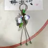 Pingente de Morango de Cerâmica Jingdezhen, Chaveiro Estilo Ins, Uso Duplo para Bolsas, Item Popular de Feira Noturna, Fornecimento Direto do Fabricante