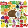 100 Piezas de Compra Directa Transfronteriza Frutas y Verduras Estilo Fresco Pegatinas Ins Graffiti Cuaderno Biy Pegatinas Impermeables para Niños