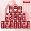 Latas personalizadas color cola feliz letras DIY actividades de cumpleaños boda ceremonia logo personalizado