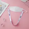 Nueva cuerda para mascarilla de dibujos animados para niños, ajustable al cuello, anti-pérdida, cuerda para hablar, cuerda para mascarilla, cinta de tejido