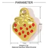 Pingente DIY de Aço Titânio Rosa Óleo de Frutas Ins Feminino Cereja Morango Pimenta Joia de Aço Inoxidável