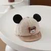 Gorro de Bebé para Otoño e Invierno con Lazo y Orejas de Minnie, Ala Suave, Gorra tipo Pato, Súper Lindo para Bebés, Niños Pequeños, Niños, Gorra de Béisbol, Comercio Exterior