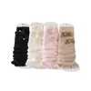 Calcetines de Terciopelo Australianos para Niñas en Otoño e Invierno, Lindos Calcetines de Pantorrilla y Leggings Gruesos y Cálidos para Bebé Niña con Lazo
