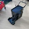 Carro de soldadura eléctrica, carro de soldadura de 4 niveles con cajón