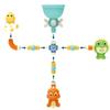 Novo Brinquedo de Banho Transfronteiriço Banheiro Dinossauro Tubo Água Vira-vira Música Brinquedo de Água para Bebê DIY Brinquedo de Banho