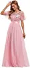 Vestido Amazon 2026 Estilo Nuevo Ropa de Comercio Exterior Vestido de Noche Vestido Largo de Noche Vestido de Encaje Patchwork