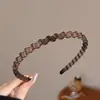 Diadema de alta gama estilo coreano para mujer, diseño de corona alta para hacer que la cara parezca más pequeña, adecuada para uso diario, lavado de cara y maquillaje, con dientes para una sujeción antideslizante