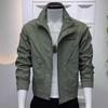 Jaqueta de Gola Vertical da Moda de Primavera e Outono para Marca, Jaqueta Xadrez Bonita e Elegante para Homem, Novo Top Casual Masculino Versátil 2024