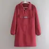 Delantal elegante, impermeable y transpirable de manga larga para uso en peluquería y cocina, adecuado tanto para hombres como para mujeres, con cuello alto y cierres a presión