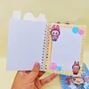 Venta Caliente Transfronteriza Labubu Tres en Uno Cuaderno Creativo Multifuncional Libro de Pegatinas para Vestir Estudiante Spiral Libro Mayorista