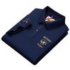 Polo de hombre con solapa de algodón mercerizado Parson Dragon 2024, camiseta de manga corta bordada, polo para hombre