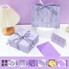 Caja de Regalo, Caja de Embalaje Morado Suave, Caja de Almacenamiento de Base y Tapa, Tacto de Lujo Ligero Morado, Caja de Regalo Vacía