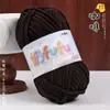 Hilo de hielo fino, terciopelo dorado, muñeca tejida a mano, suéter DIY, pantuflas de ganchillo, cojín, bufanda tejida, hilo suave