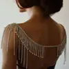 Comercio Exterior Más Vendido Cadena Corporal de Cuerpo Completo Súper Brillante con Diamantes Borla Elegante Cadena de Hombro Estilo Europeo y Americano Accesorios para Vestido de Novia Cadena para el Pecho