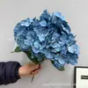 Flores Artificiales, Ramo de Hortensias de 5 Cabezas, Verano Interminable, 27 Piezas, Materiales Florales para Decoración de Bodas y Hogar, Flores de Cinco Cabezas