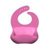 Babero de Silicona Desmontable Impermeable Fácil de Limpiar para Bebé con Recogedor de Comida, Anti-Suciedad, Silicona de Grado Alimenticio