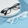 Nuevo Marco de Gafas Retro de Diamante Espejo Plano de Moda para Mujer Ojo de Gato Versión Coreana Celebridad de Internet Ins Estilo Callejero Marco de Gafas al por Mayor