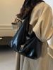 Bolso de mano de gran capacidad para mujer, bolso de hombro con textura de moda, bolso de mano informal combinable, con sentido avanzado de comercio exterior, 2024