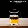 Copo de Vinho Estrangeiro Espesso Transparente Yujing Comumente Usado em KTV Bar Copo de Whisky de Vidro Branco Alto Venda por Atacado